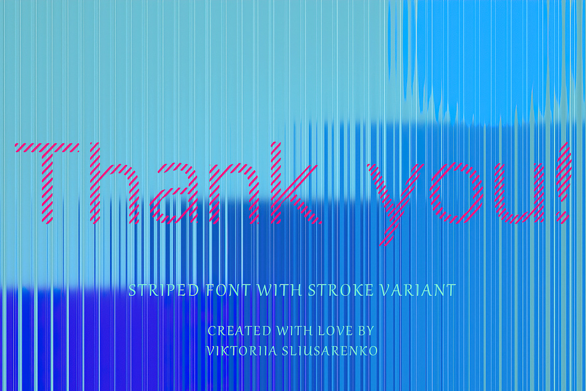 INTROPMENT - pair of striped font, a Sans Serif Font by CHIMERA (Photo 11 of 11)