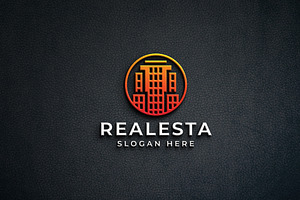 Modern Real Estate Building Logo, a Branding & Logo Template by Design_Planet