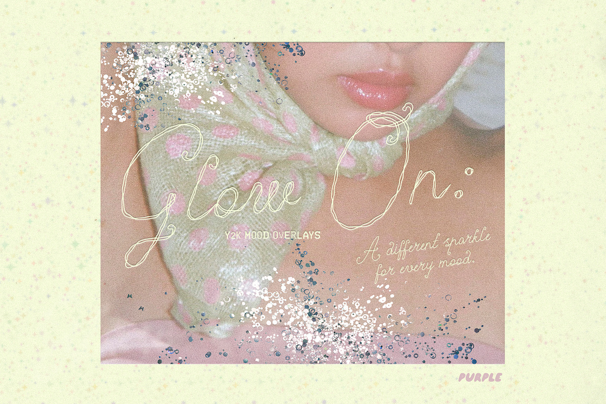 Glow On. Y2K Holographic Overlays, a Texture Graphic by Purple (Photo 14 of 16)