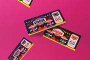 Circus Festival Ticket, a Card Template by graphicook (Thumbnail 2 of 3)