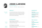 Clean Resume, a Resume Template by GraphicaShop (Thumbnail 4 of 5)
