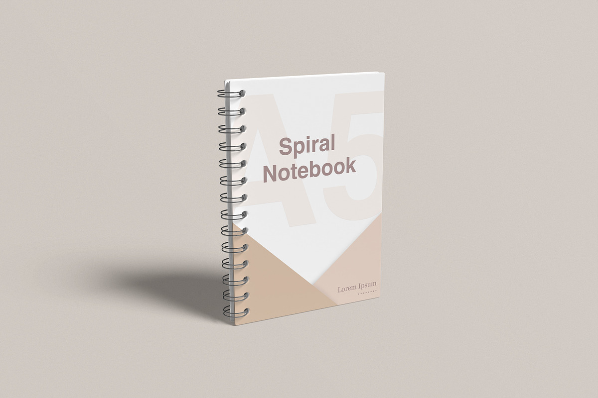 A5 Spiral Notebook Mockup, a Books & Magazine Mockup by rahmatmoscae (Photo 9 of 11)