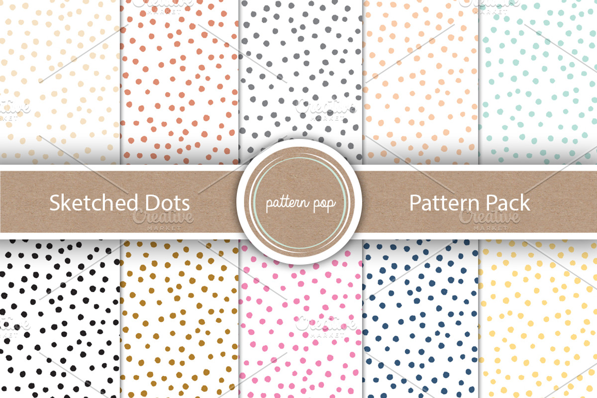 Sketched Dots Pattern Pack