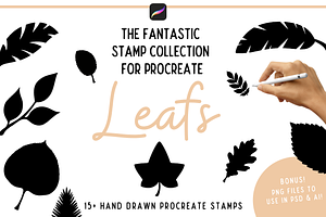 Leafs Brush Stamps For Procreate