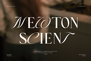 Newton Scient Calligraphy Serif Font, a Serif Font by Graphicxell (Thumbnail 1 of 10)