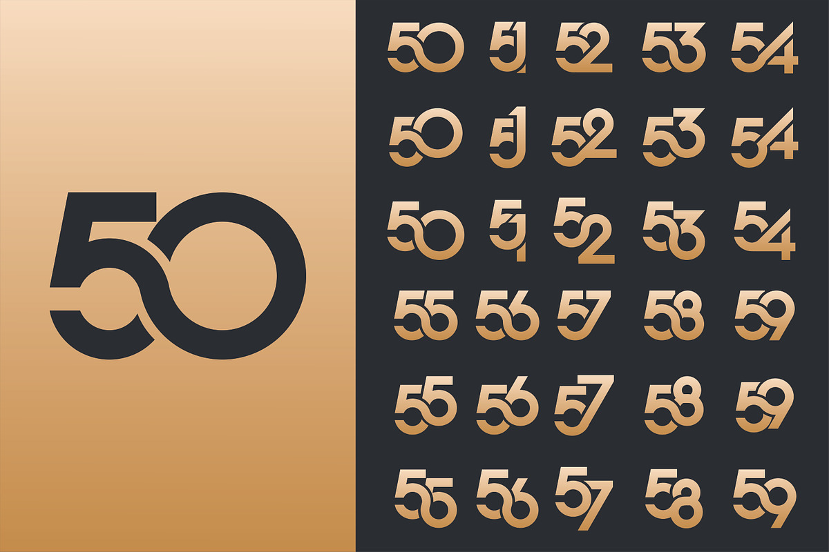 Number 50 to 59 logo designs., a Branding & Logo Template by BARONSTD (Photo 3 of 3)