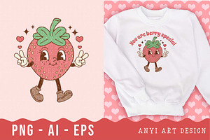 Valentines Strawberry Sublimation