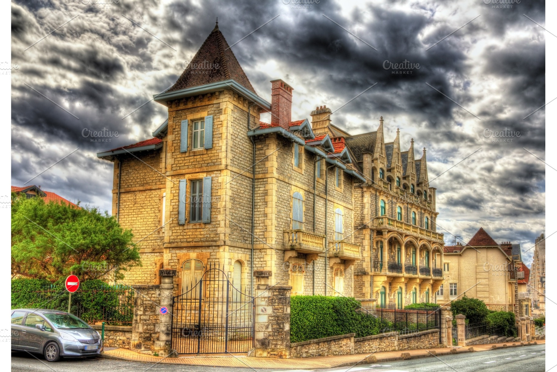 Luxury house in biarritz france aquitaine stock photo containing biarritz, an Architecture Photo by Leonid Andronov