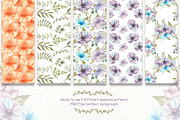 Watercolor Cats and Flowers, an Animal Illustration by TanataDesign (Thumbnail 7 of 9)