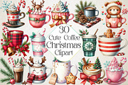 Cute Christmas Coffee Sublimation, an Illustration by DreamPrint404 (Thumbnail 1 of 6)