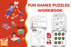 Fun Games Puzzles Activity Workbook