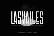 Las Valles Ultra Condensed Typeface, a Sans Serif Font by Kaligra.co (Thumbnail 1 of 23)