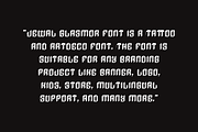 Jewal Glasmor - Tattoo Font, a Blackletter Font by QR Design Studio (Thumbnail 6 of 14)
