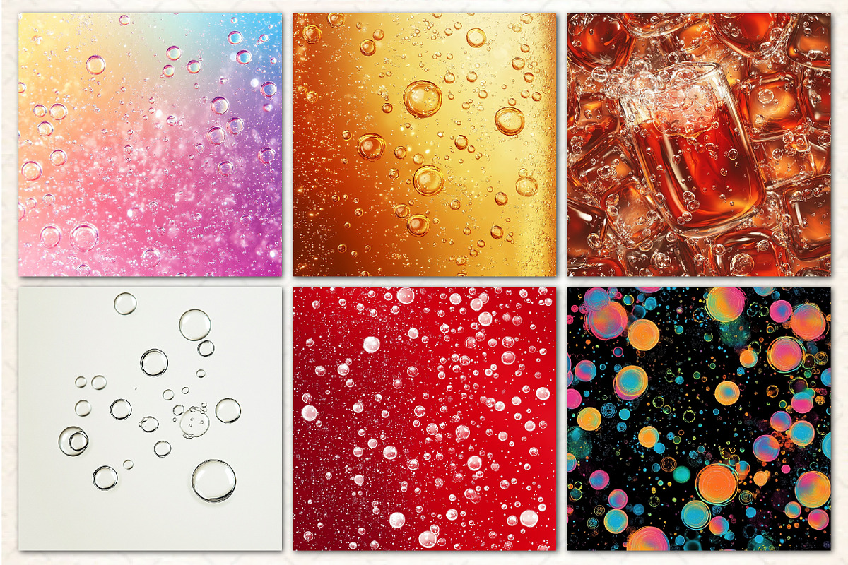 Soda Bubbles Seamless Patterns, a Pattern Graphic by Libby Wishes (Photo 3 of 5)