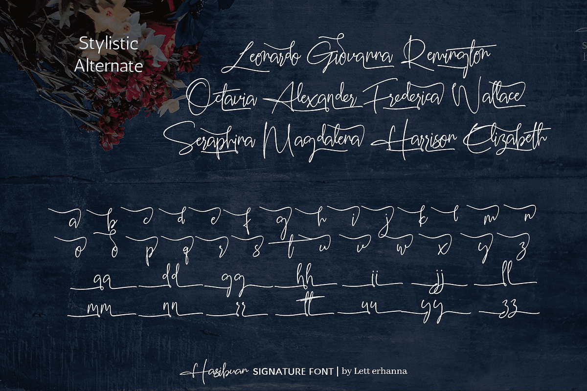 Hasibuan Font, a Script Font by Letterhanna Studio (Photo 12 of 17)