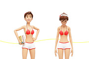 Jenny Swimsuit Character Promo Kit, a Person Illustration by Oleg Ribar (Thumbnail 16 of 27)