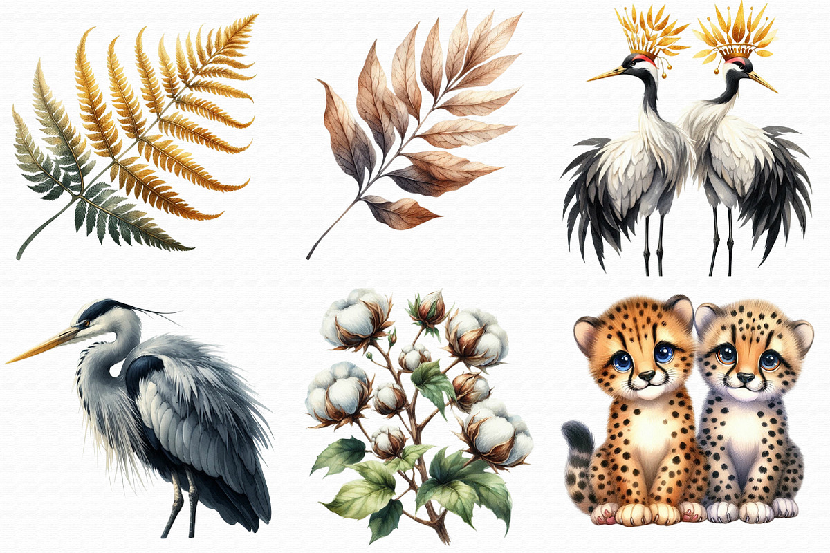 Watercolor Wildlife Nature Animals, an Illustration by Libby Wishes (Photo 3 of 9)