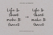 Kartika a Signature Script Font, a Script Font by Dawnside Graphic (Thumbnail 8 of 16)