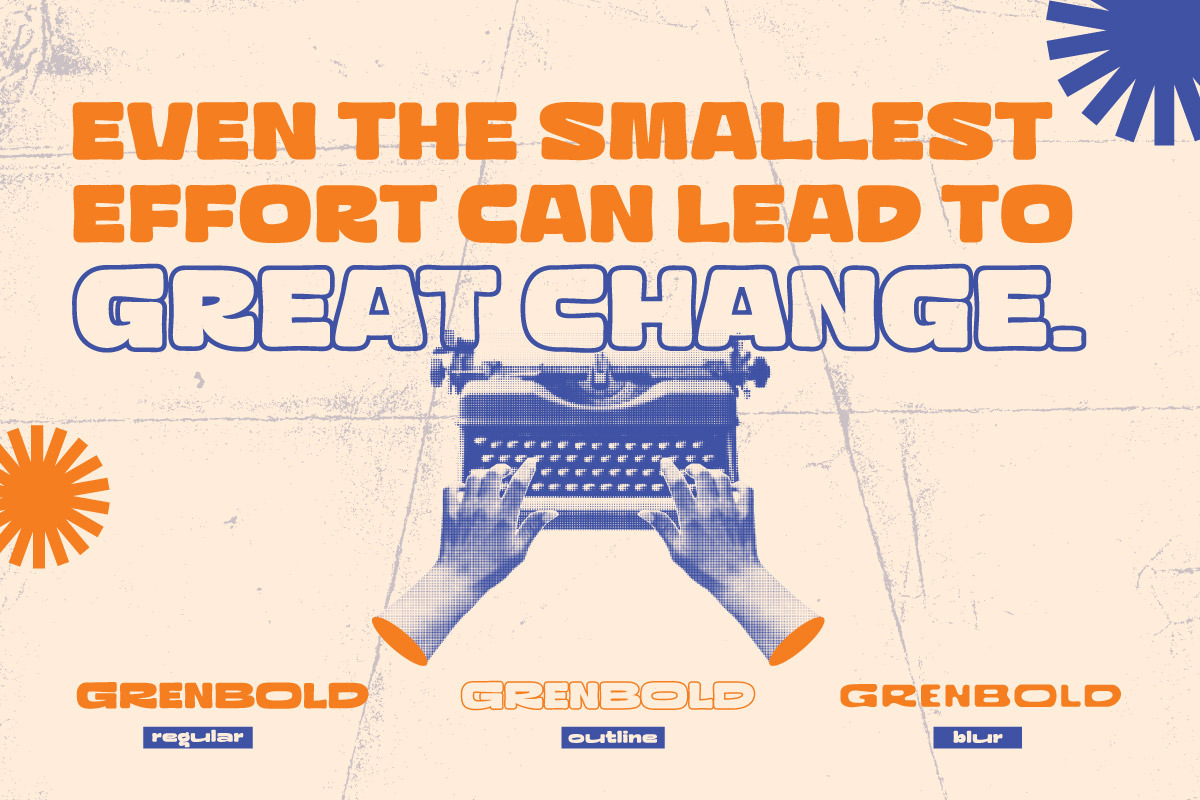 Grenbold - Modern Bold Font, a Sans Serif Font by trabaskriya (Photo 9 of 9)