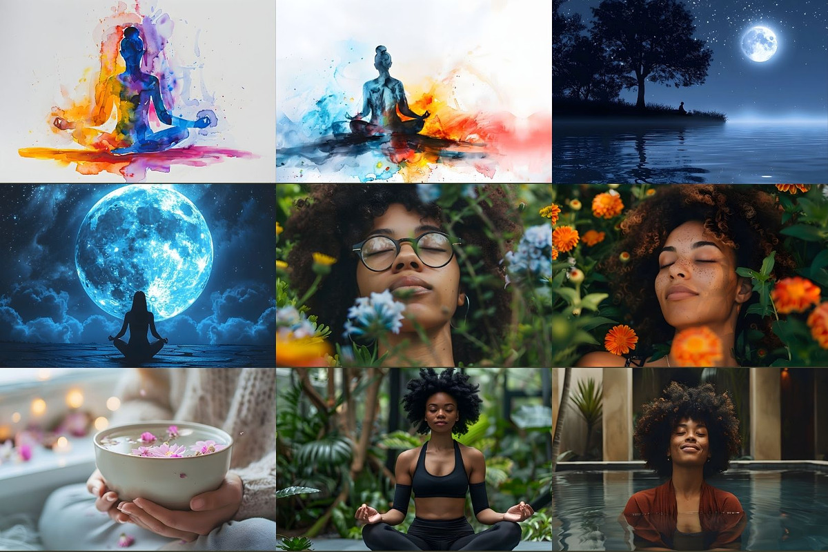 A Curated Collection for Meditation2, a Healthcare Illustration by AIandME (Photo 2 of 4)