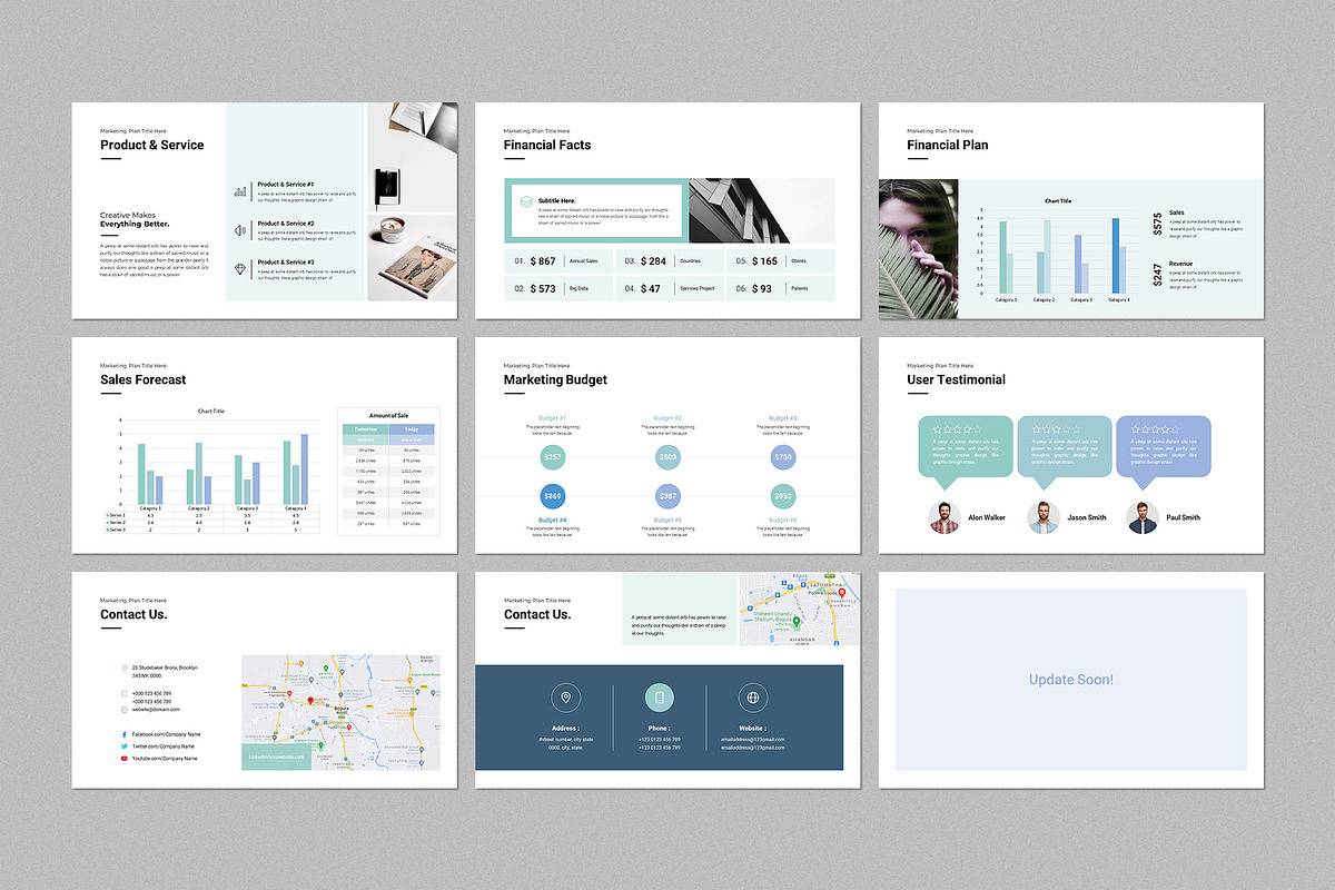 Marketing Plan PowerPoint Template, a Marketing Template by CreativeSlides (Photo 7 of 8)