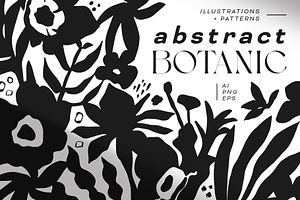 Abstract Botanic Vector Collection