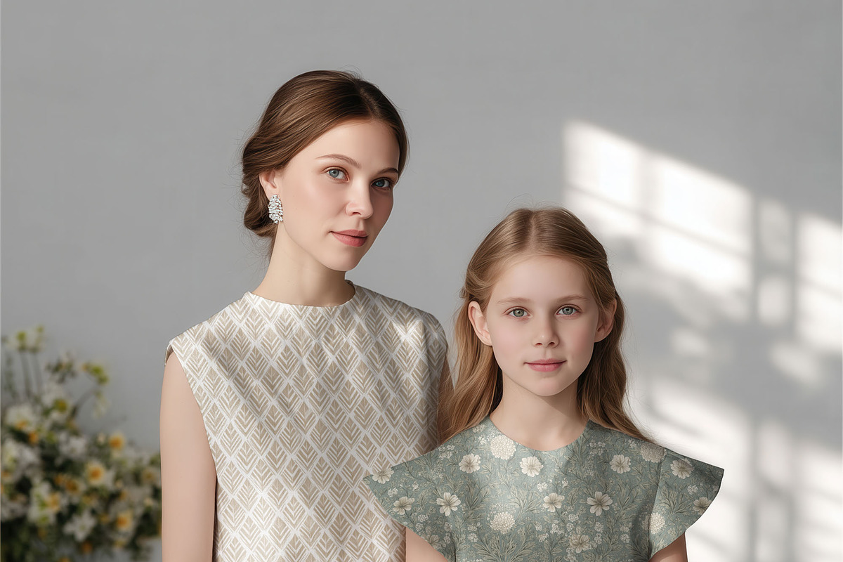 Matching Mom & Girl Mockup (PSD), a Shirt Mockup by 1001 mockups (Photo 12 of 13)