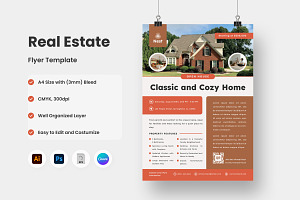 Modern Real Estate Flyer Template V3, a Flyer Template by twinstd