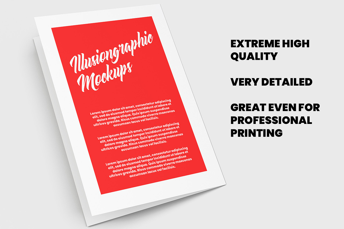Bi-Fold Half Letter Brochure Mock-up, a Books & Magazine Mockup by Illusiongraphic (Photo 3 of 14)