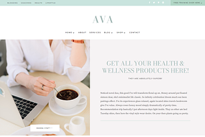 Ava Divi Business Coaching Theme