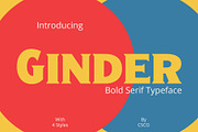 Ginder – Bold Serif, a Serif Font by Craft Supply Co. (Thumbnail 1 of 8)