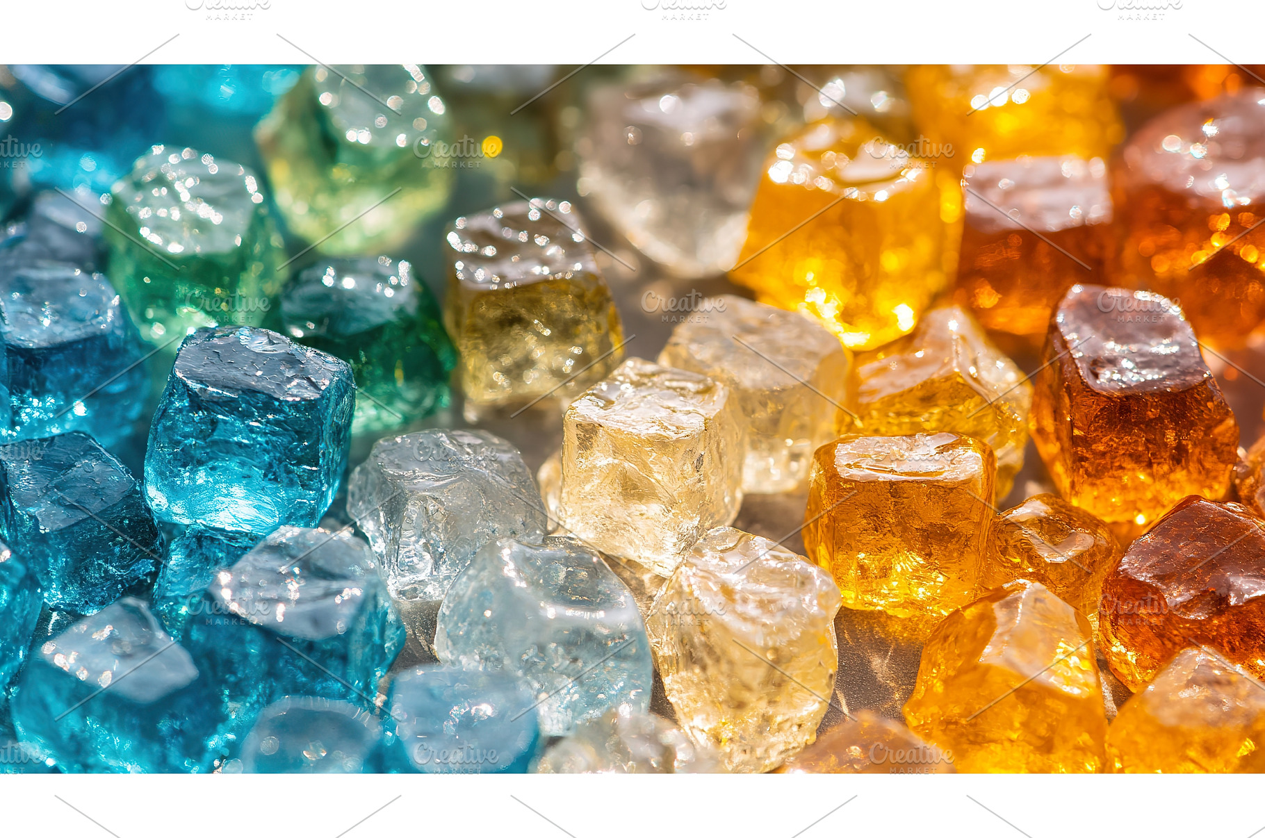 Colorful assortment of translucent, a Background Photo by Lermont51