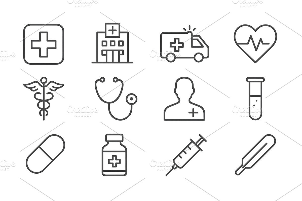 Vector illustration of various, a Healthcare Illustration by ZinetroN