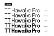 TT Hawaiko Typeface, a Sans Serif Font by Foxtype (Thumbnail 2 of 5)