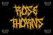 ROSE THORNS - Death Metal Band Font, a Blackletter Font by PutraCetol Studio (Thumbnail 1 of 11)