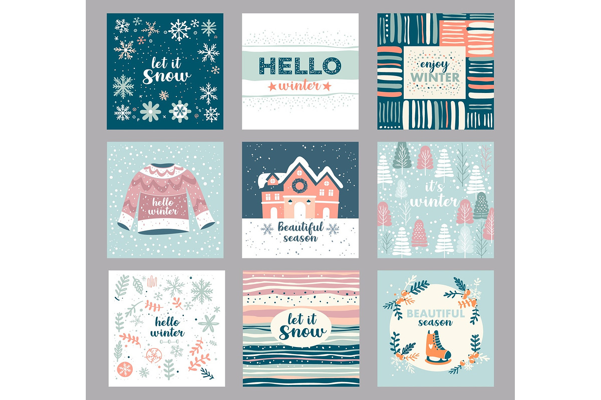 Scandinavian Xmas 100% Hand Drawn, a Seasonal Illustration by Anna Studio (Photo 11 of 11)