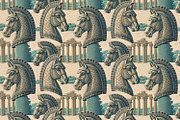 Early world. Seamless pattern set., a Pattern Graphic by Designs by Helen Trupak (Thumbnail 5 of 8)