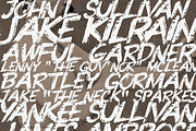 Knuckle Sandwich - A brush font, a Font by Great Scott! (Thumbnail 3 of 6)