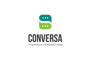 Conversa Chat Support Helpdesk Logo, a Branding & Logo Template by Tovarkovdesign (Thumbnail 1 of 6)