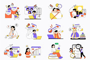 Freelance and Remote Worker, an Illustration by orenjidesign (Thumbnail 7 of 8)