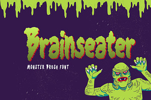 Brainseater - Monster Brush Font