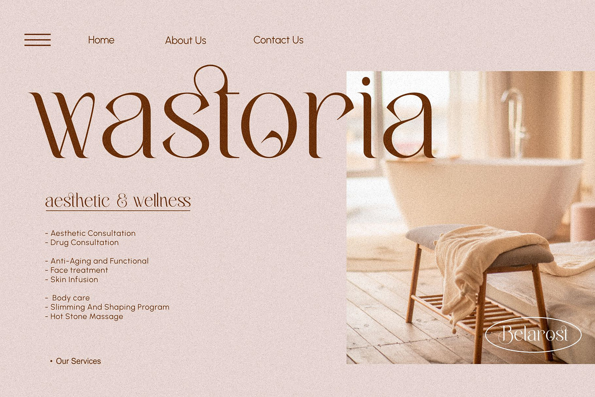 Belarost _ modern chic typeface, a Serif Font by Penatic Studio (Photo 2 of 10)