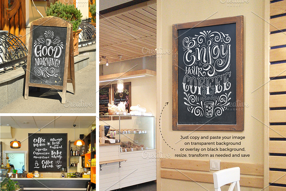 Chalk Board SET | 31 Mockups, a Mockup by bariskina (Photo 4 of 5)