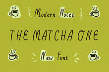 The Matcha One - fine liner font