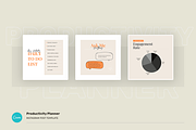 Productivity Planner Instagram Canva, a Social Media Template by peterdraw (Thumbnail 8 of 14)