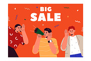 Big sale banners, ad backgrounds set, a Background Graphic by Good Studio (Thumbnail 4 of 5)