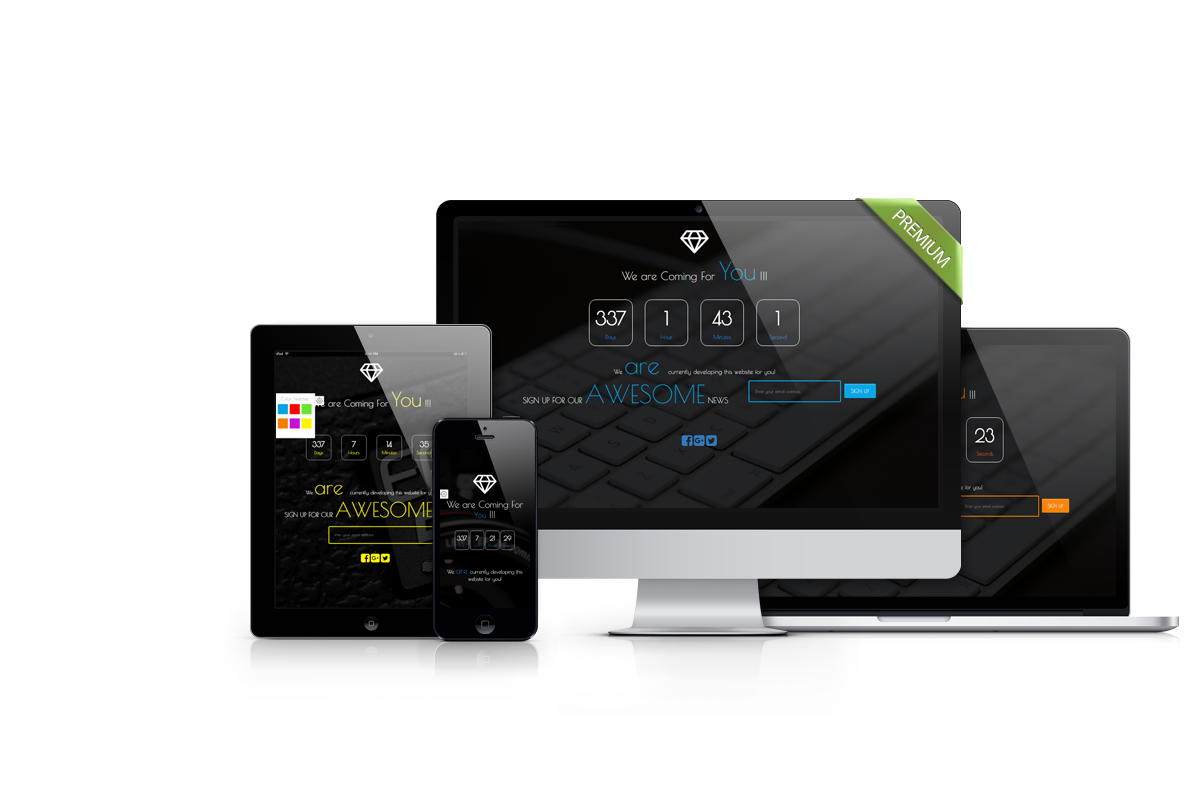 CYAS- Responsive Coming Soon Page, a HTML Template by José Oliveira (Photo 2 of 2)