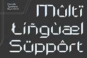 Hecolle – Techno Typeface, a Sans Serif Font by Craft Supply Co. (Thumbnail 3 of 8)