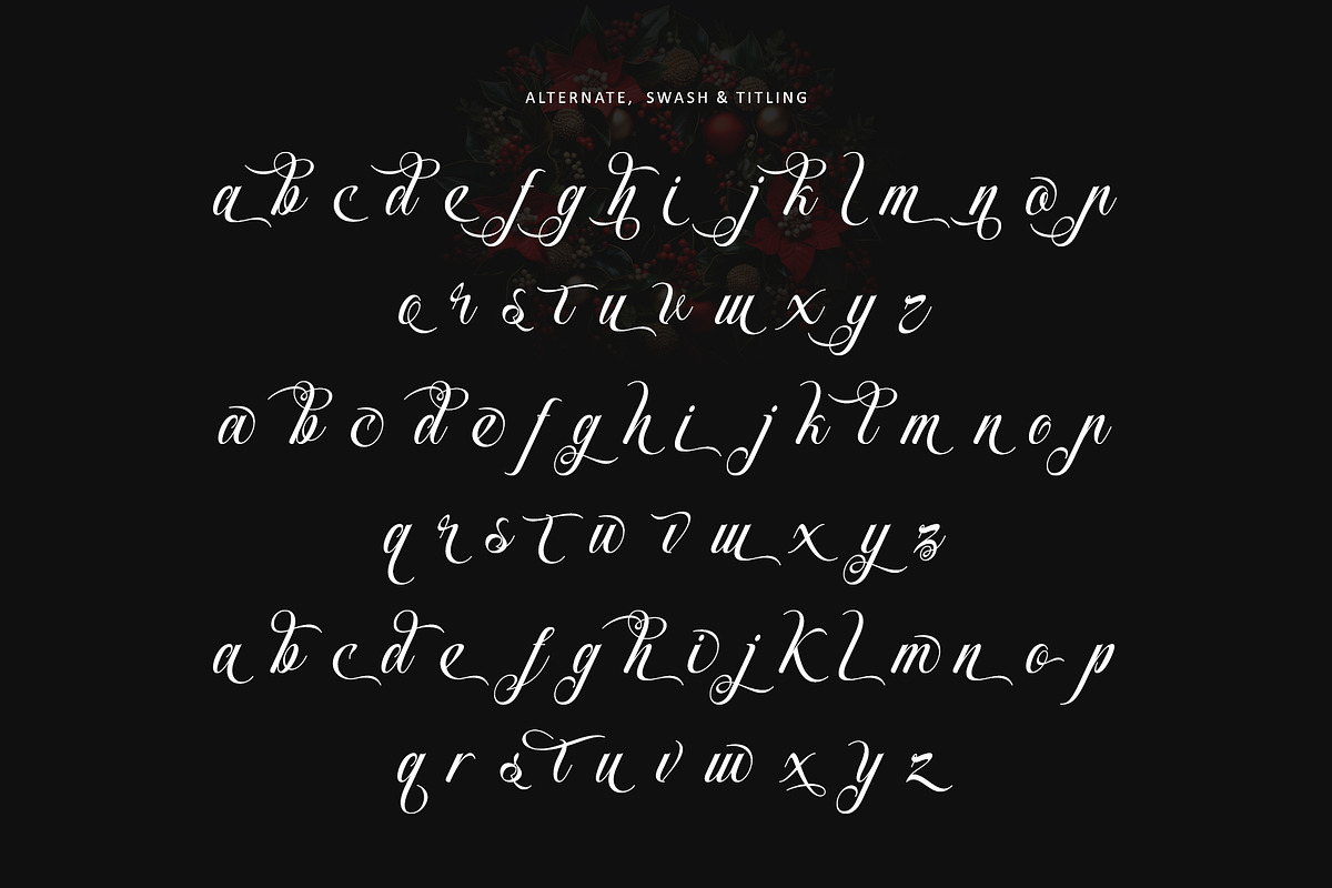 Mistletoe Magic, a Script Font by Letterara (Photo 11 of 13)