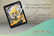 Halloween Reverse Coloring Pages, a Seasonal Illustration by Adirondack Canvas Studio (Thumbnail 7 of 8)